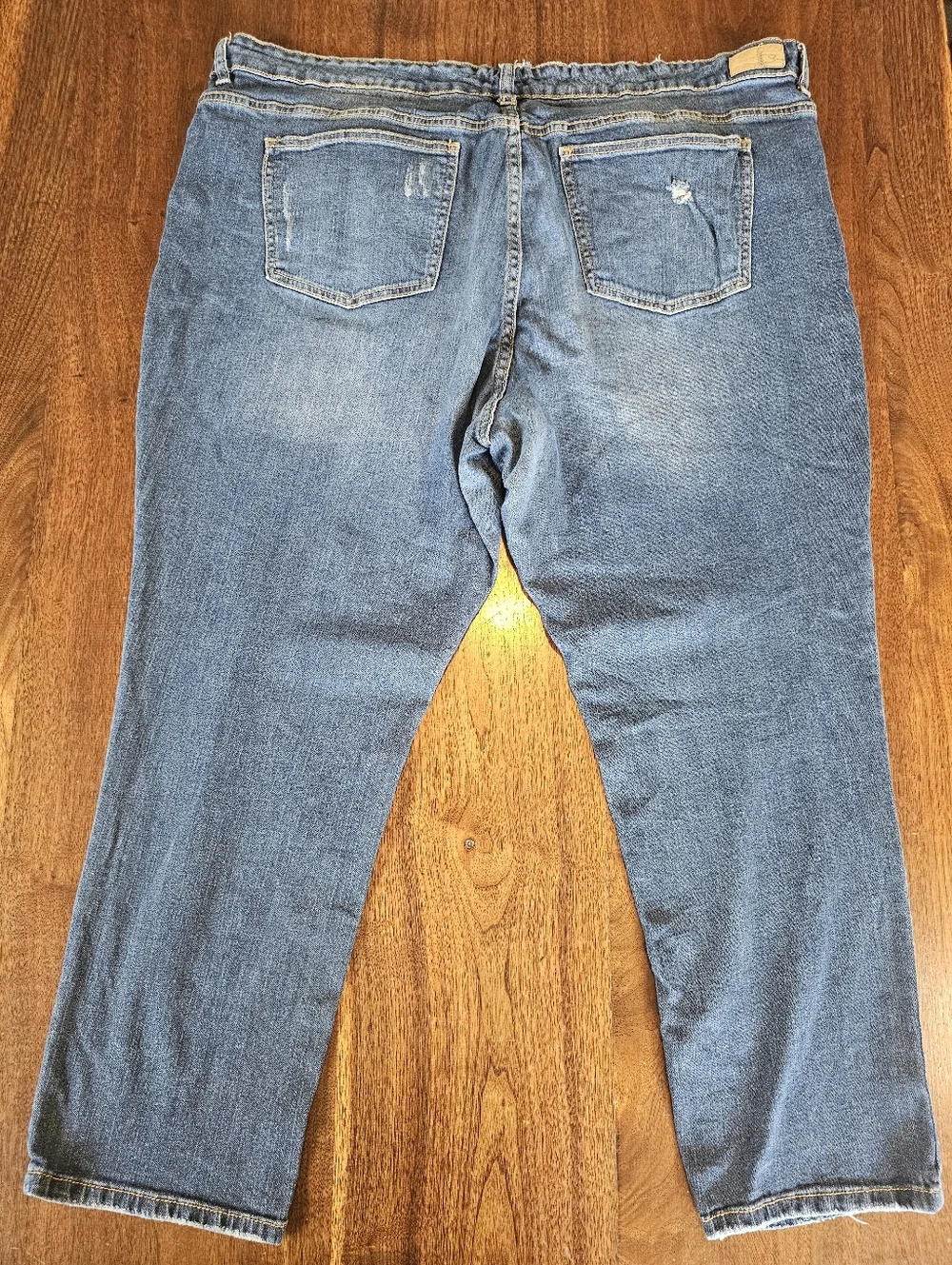Supplies Women Jeans Distress Blue Mid Rise Vintage Peg Size 22W